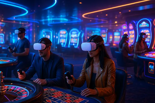 Immersive roulette session