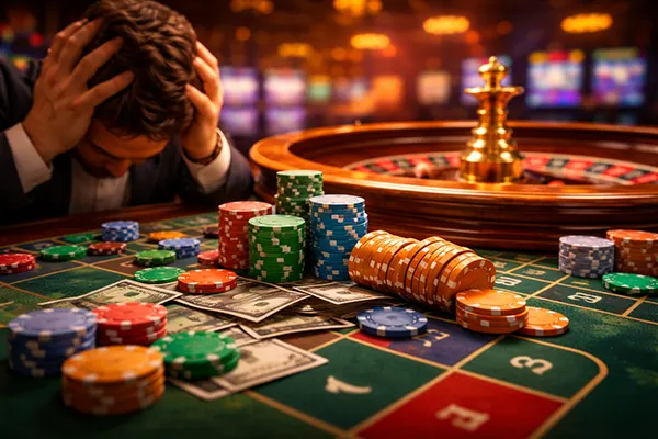 Casino-Chips im Fokus